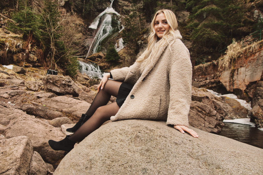 Niko Photographer presso la Cascata di Cavalese - Shooting Francesca